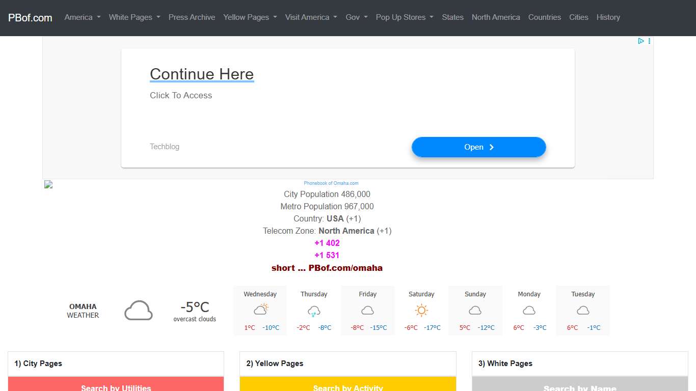 Phone Book of Omaha.com +1 402 - White Pages